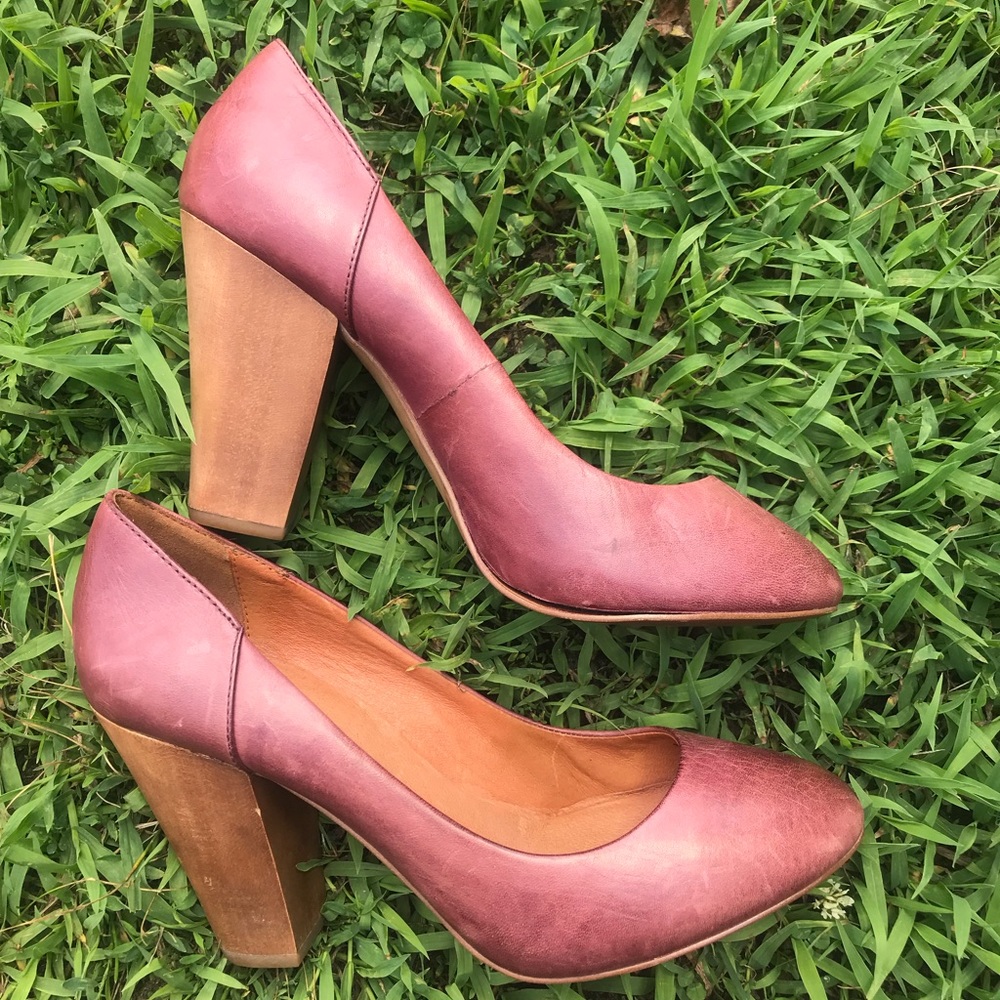 Madewell Frankie Pumps 1937 size 9 wine color